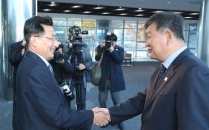 南北체육회담 대표단 출발