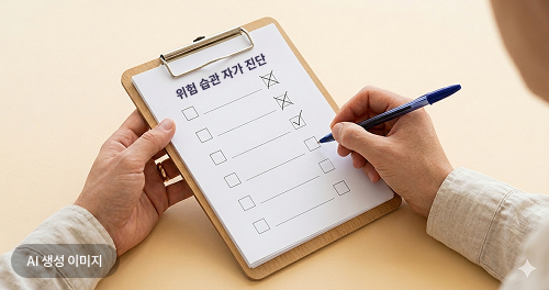 위험 습관 자가 진단