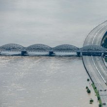 [포토]여전히 통제 중인 올림픽대로 김포방면 동작대교-가양대교 구간