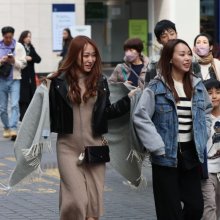 [포토] 명동 찾은 일본 관광객들