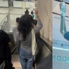 "돈·시간 아끼려고…" 링거 꽂고 지하철 퇴근한 中여성