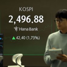 [포토] 코스피 2500선 회복시도, 상승폭 확대