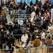 [포토] 연휴 앞두고 붐비는 인천공항