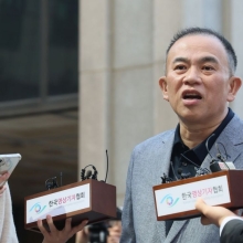 [포토] 명태균 "오세훈 잡으러 왔다"