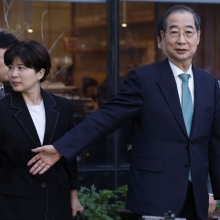 [포토] 김문수와 단일화 회동 마친 한덕수...'빈손 회동'