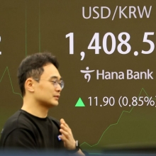 [포토] 환율, 다시 1400원대로