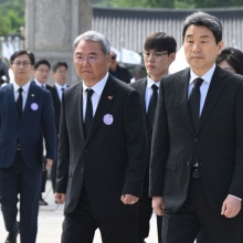 [포토]  '함께, 오월을 쓰다' 45주년 기념식…사상 첫 대행 참석