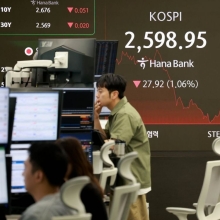 [포토] 코스피 장중 2600선 붕괴