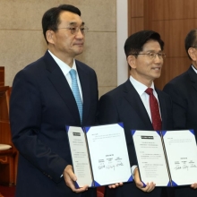 [포토] 김문수 후보, 기독교계 교육정책협약