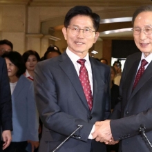 [포토] 김문수, MB와 오찬 회동… 대선 앞 지지층 결집