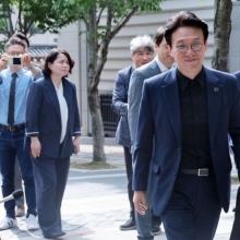 [포토] 김민석 총리 후보자 출근