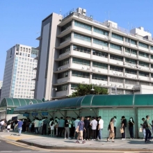 [포토] 미 대사관앞 길게 늘어선 비자발급 인파