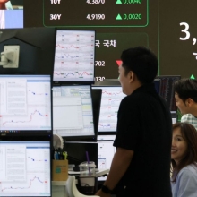 [포토] 장중 3100선 회복한 코스피