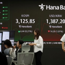 [포토] 장중 코스피 상승, 원/달러 환율 하락