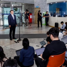 [포토] 지명 소감 밝히는 이억원 금융위원장 후보자