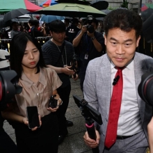 [포토] 전한길, 국민의힘 윤리위 출석