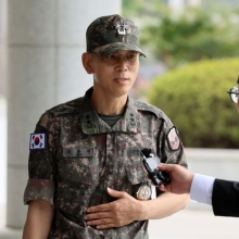 [포토] 특검 출석하는 김용대 드론사령관