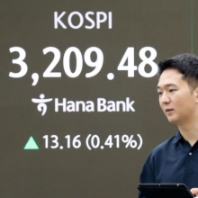 [포토] 코스피, 상승 출발 '3200대 회복'