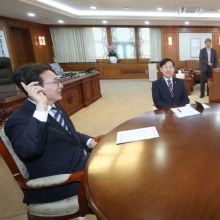 [포토] 김민석 총리, 첫 3+알파(α) 회의에서 발언 