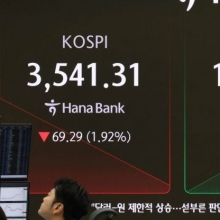 [포토] 장초반 2% 급락한 코스피