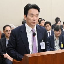 [포토] 국감 업무보고하는 박장범 KBS 사장