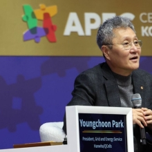 [포토] 발언하는 박영춘 한화큐셀 대표