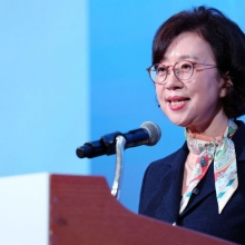 [포토] 'AI 시대와 여성 인재' 주제 강연하는 문애리 이사장