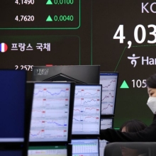 [포토] 3% 가까이 상승한 코스피 