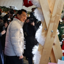 [포토] 오세훈시장, 크리스마스마켓 방문