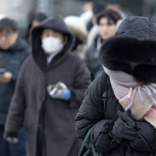 [포토] 최강 한파속 출근길