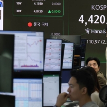 [포토] 코스피 장중 4420선 돌파 사상 최고치