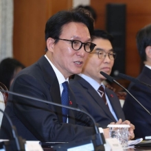 [포토] 총리실 업무보고 발언하는 김민석 총리