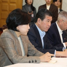 [포토] 발언하는 제임스 김 암참 회장