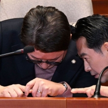 [포토] 대화하는 장동혁-신동욱