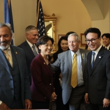 [포토] 미 의사당 방문한 김민석 총리