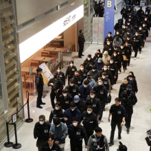 [포토] ‘캄보디아 스캠’ 한국인 피의자 송환