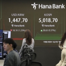 [포토] 1450원 밑도는 원달러 환율