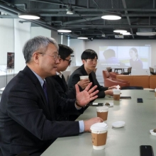 [포토] 의견 나누는 장범식 대표-김건 이사장