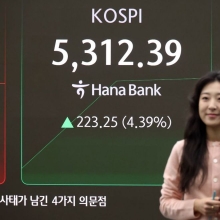 [포토] 단숨에 5300선 회복한 코스피