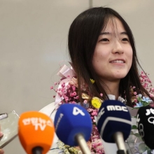 최가온 금의환향 "할머니 육전·마라탕·두쫀쿠 다 먹고 싶어요"