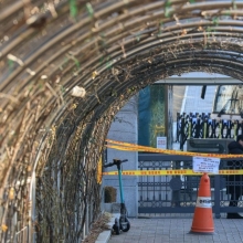 [포토] 윤석열 전 대통령 1심 선고 앞두고 출입 통제된 법원