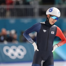 정재원·박지우 매스스타트 메달 실패…빙속 24년만에 올림픽 노메달