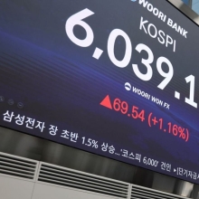 [포토] 코스피 꿈의 6000선 돌파