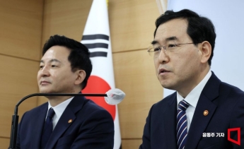 [포토] 국가첨단산업단지 관련 발표하는 원희룡-이창양