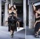 1일(현지시간) 프랑스 파리에서 진행된 파리패션위크 '2016 봄/여름 기성복 컬렉션' 전시회 중 두 명의 모델이 미국 디자이너 릭 오웬스의 작품을 선보이고 있다 (EPA=연합뉴스)
