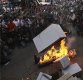 [포토]멕시코의 분노에 불타고 있는 트럼프 인형