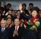 헌재가 박근혜 전 대통령 파면 결정을 내렸다. 사진은 20102년 12월 대통령 당선이 확실시되자 상황실을 방문, 환하게 웃는 모습  (서울=연합뉴스)