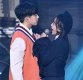 [ST포토] 김시현-김소희, '아슬아슬 밀착'