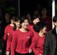 [ST포토] 환한 미소 보이는 북한 예술단