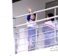 [ST포토] 북한 응원단 '반가운 손인사'